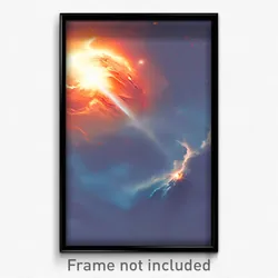 Pixel Art Poster - Thunderous Jupiter (8 Bit Psychedelic Video Game Print)