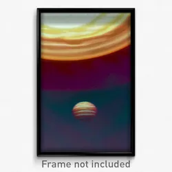 Pixel Art Poster - Dense Jupiter (8 Bit Psychedelic Trippy Video Game Print)