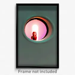 Pixel Art Poster - Gracious Peephole (8 Bit Psychedelic Trippy Video Game Print)