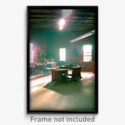 Pixel Art Poster - Lost Workshop (8 Bit Psychedelic Trippy Video Game Print)