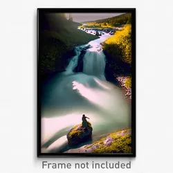 Pixel Art Poster - Impeccable Brook (8 Bit Psychedelic Trippy Video Game Print)