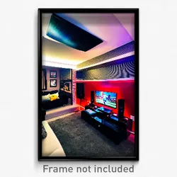 Pixel Art Poster - Adorable Entertainment Room (8 Bit Video Game Print)