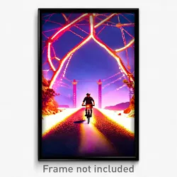 Pixel Art Poster - Nutty Route (8 Bit Psychedelic Trippy Weird Video Game Print)