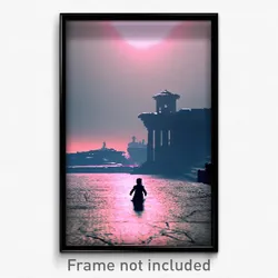 Pixel Art Poster - Basic Realm (8 Bit Psychedelic Trippy Weird Video Game Print)