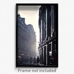Pixel Art Poster - Black London (8 Bit Psychedelic Trippy Video Game Print)