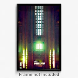 Pixel Art Poster - Silly Berlin (8 Bit Psychedelic Trippy Video Game Print)