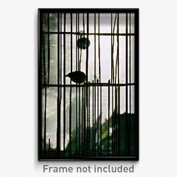 Pixel Art Poster - Wire Frame Roost (8 Bit Psychedelic Trippy Video Game Print)