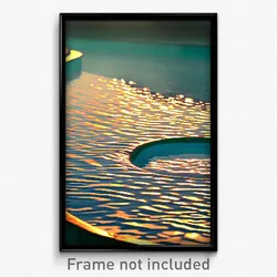 Pixel Art Poster - Oval Runoff (8 Bit Psychedelic Trippy Weird Video Game Print)