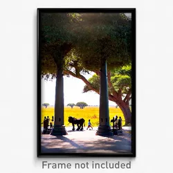 Pixel Art Poster - Neat Savannah (8 Bit Psychedelic Trippy Video Game Print)