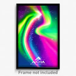 Pixel Art Poster - Novel Aurora (8 Bit Psychedelic Trippy Video Game Print)