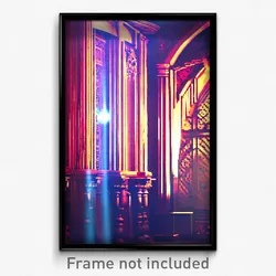 Pixel Art Poster - Fancy Wall (8 Bit Psychedelic Trippy Weird Video Game Print)
