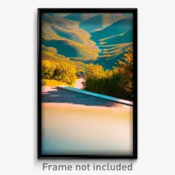 Pixel Art Poster - International Hills (8 Bit Psychedelic Video Game Print)