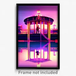 Pixel Art Poster - Rich Quay (8 Bit Psychedelic Trippy Weird Video Game Print)