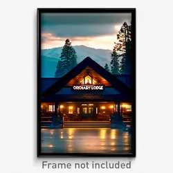 Pixel Art Poster - Ordinary Lodge (8 Bit Psychedelic Trippy Video Game Print)