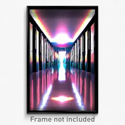 Pixel Art Poster - Glossy Passage (8 Bit Psychedelic Trippy Video Game Print)