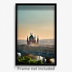 Pixel Art Poster - Smoggy Budapest (8 Bit Psychedelic Trippy Video Game Print)