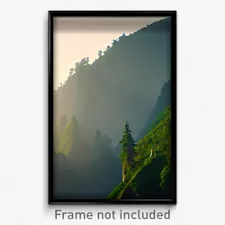 Pixel Art Poster - Vivacious Ridgeline (8 Bit Psychedelic Video Game Print)