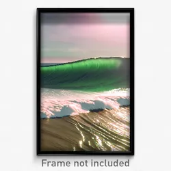 Pixel Art Poster - Faraway Tsunami (8 Bit Psychedelic Trippy Video Game Print)