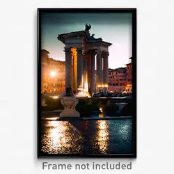 Pixel Art Poster - Tremendous Rome (8 Bit Psychedelic Trippy Video Game Print)