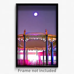 Pixel Art Poster - Unkempt Pavillion (8 Bit Psychedelic Trippy Video Game Print)