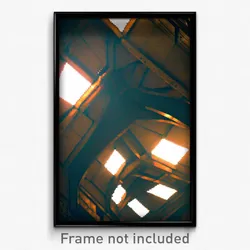 Pixel Art Poster - Complex Vault (8 Bit Psychedelic Trippy Video Game Print)