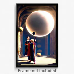 Pixel Art Poster - Spherical Middens (8 Bit Psychedelic Trippy Video Game Print)