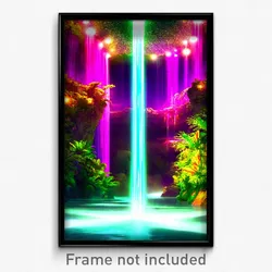 Pixel Art Poster - Flashy Rill (8 Bit Psychedelic Trippy Weird Video Game Print)