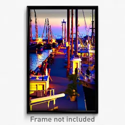 Pixel Art Poster - Authentic Port (8 Bit Psychedelic Trippy Video Game Print)