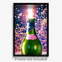 Pixel Art Poster - Bubbly Aperture (8 Bit Psychedelic Trippy Video Game Print)