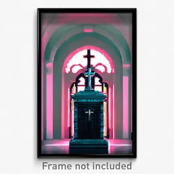 Pixel Art Poster - Standard Crypt (8 Bit Psychedelic Trippy Video Game Print)