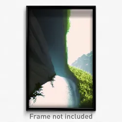 Pixel Art Poster - Clean Ravine (8 Bit Psychedelic Trippy Video Game Print)
