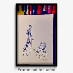Pixel Art Poster - Treasured Drawing (8 Bit Psychedelic Trippy Video Game Print)