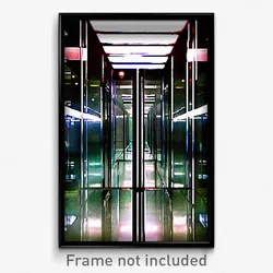 Pixel Art Poster - Glass Aisle (8 Bit Psychedelic Trippy Weird Video Game Print)