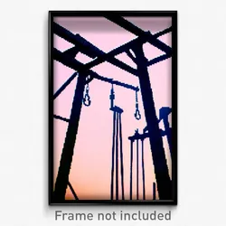 Pixel Art Poster - Well Made Gallows (8 Bit Psychedelic Trippy Video Game Print)