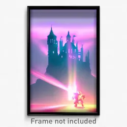 Pixel Art Poster - Wicked Dell (8 Bit Psychedelic Trippy Weird Video Game Print)