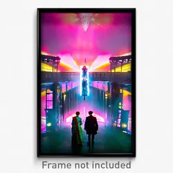 Pixel Art Poster - Extra Large Commune (8 Bit Psychedelic Video Game Print)