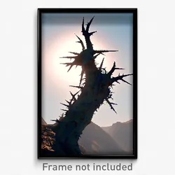 Pixel Art Poster - Thorny Scar (8 Bit Psychedelic Trippy Weird Video Game Print)