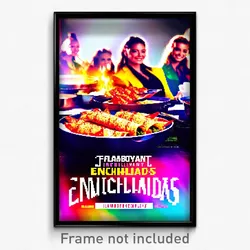 Pixel Art Poster - Flamboyant Enchiladas (8 Bit Psychedelic Video Game Print)