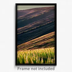 Pixel Art Poster - Drab Fields (8 Bit Psychedelic Trippy Weird Video Game Print)