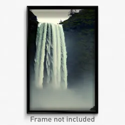 Pixel Art Poster - Murky Falls (8 Bit Psychedelic Trippy Weird Video Game Print)