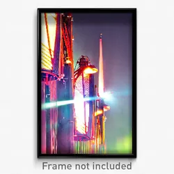 Pixel Art Poster - Original Furth (8 Bit Psychedelic Trippy Video Game Print)