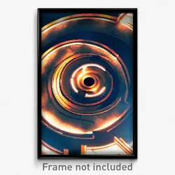 Pixel Art Poster - Distinct Meander (8 Bit Psychedelic Trippy Video Game Print)