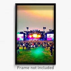 Pixel Art Poster - Notable Music Festival (8 Bit Psychedelic Video Game Print)