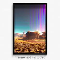 Pixel Art Poster - Dry Nation (8 Bit Psychedelic Trippy Weird Video Game Print)