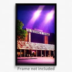 Pixel Art Poster - Rare University (8 Bit Psychedelic Trippy Video Game Print)