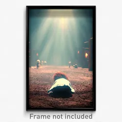 Pixel Art Poster - Long Hideaway (8 Bit Psychedelic Trippy Video Game Print)