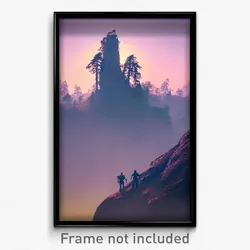 Pixel Art Poster - Meager Vista (8 Bit Psychedelic Trippy Video Game Print)