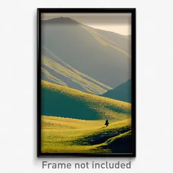 Pixel Art Poster - Spotless Hills (8 Bit Psychedelic Trippy Video Game Print)