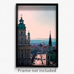Pixel Art Poster - Large Vienna (8 Bit Psychedelic Trippy Video Game Print)