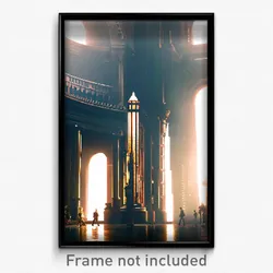 Pixel Art Poster - Perfect Landmark (8 Bit Psychedelic Trippy Video Game Print)